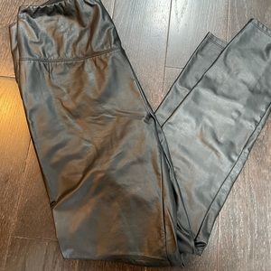 Vegan Leather high waisted pants